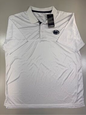 Penn State Nittany Lions Colosseum Men’s XL White Polo Shirt NWT PSU
